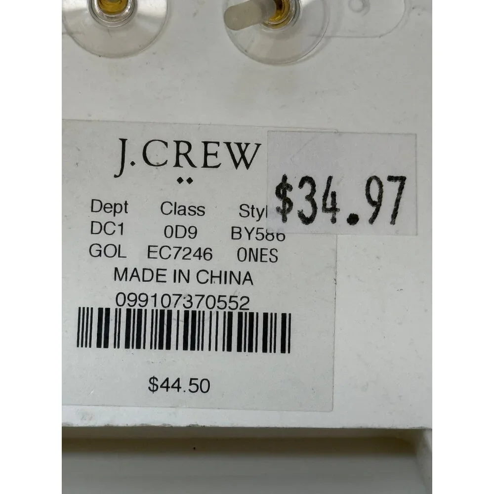 J.Crew Hypoallergenic‎ Gold-Tone Triple Hoop Earrings For Women